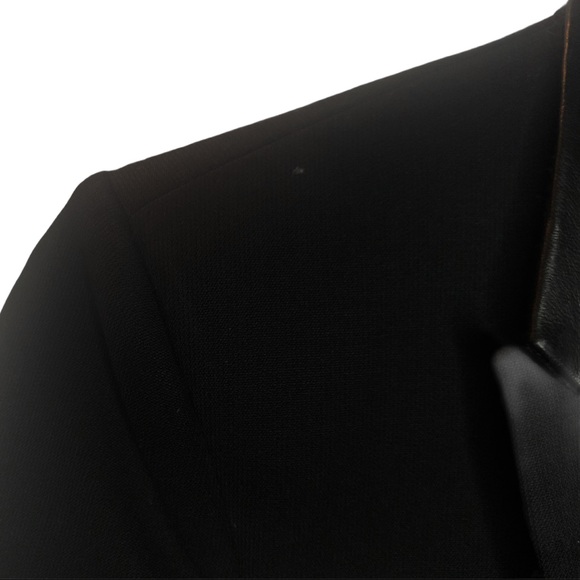 The Kooples Black Leather accented Vest + Blazer - Picture 5 of 11